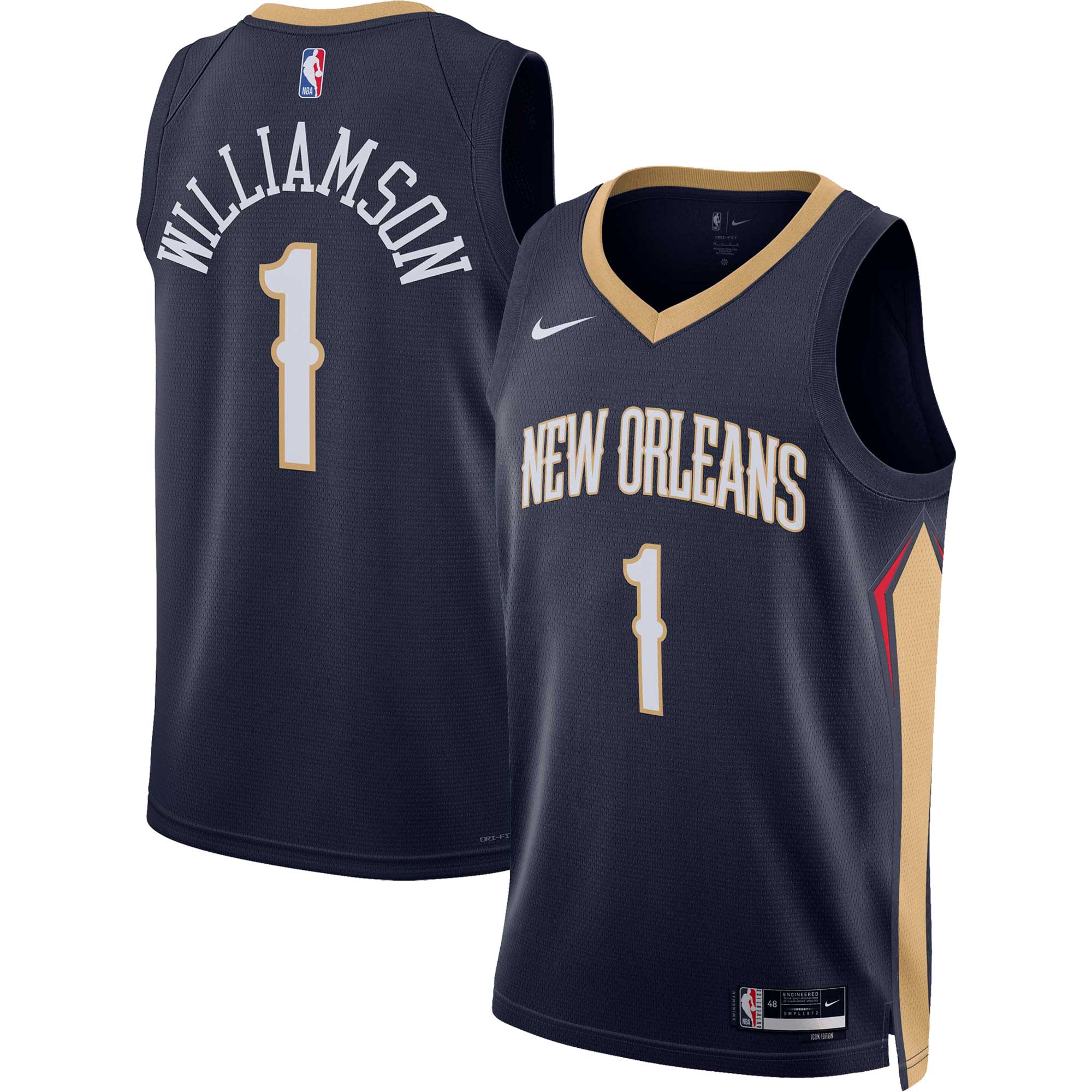 Zion Williamson New Orleans Pelicans Nike Unisex Swingman Jersey - Icon Edition - Navy