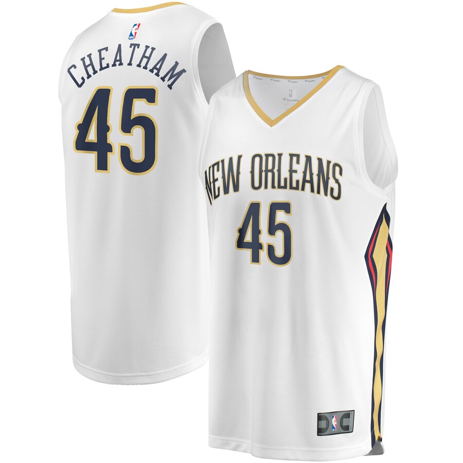 Zylan Cheatham New Orleans Pelicans Fanatics Branded Fast Break Player Jersey - Association Edition - White