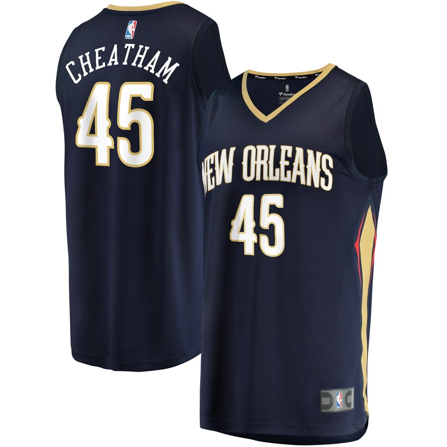 Zylan Cheatham New Orleans Pelicans Fanatics Branded Fast Break Player Jersey - Icon Edition - Navy