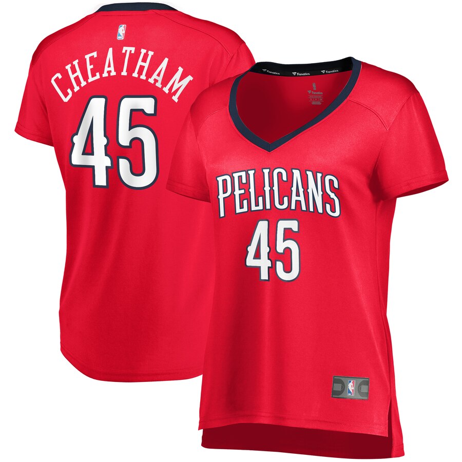 Zylan Cheatham New Orleans Pelicans Fanatics Branded Women's Fast Break Player Jersey - Statement Edition - Red
